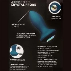California Exotic Novelties Power Gem Vibrating Petite Crystal Probe