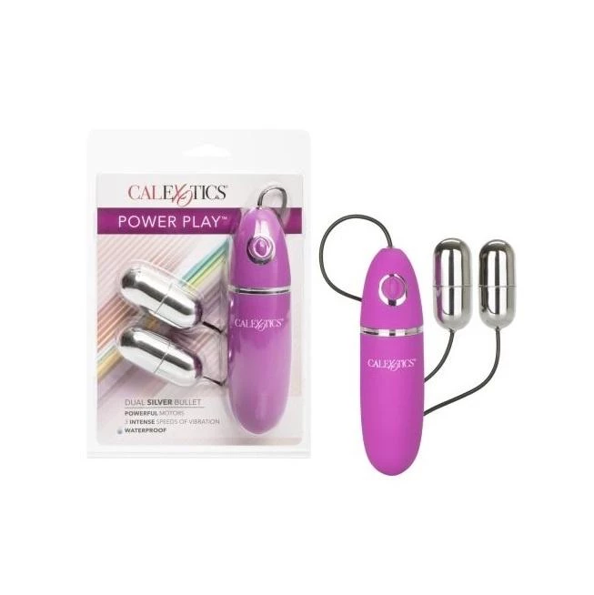 California Exotic Novelties Power Play Dual Silver Bullet 7 California Exotic Novelties Power Play Dual Silver Bullet