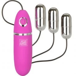 California Exotic Novelties Bullet & Egg Vibrators Power Play Triple Silver Bullet