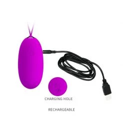 Liaoyang Baile Health Care Produ Bullet & Egg Vibrators Pretty Love Joyce Rechargeable Remote Control Bullet Vibe