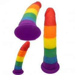 Very Intelligent Ecommerce INC Pride Dildo Silicone Suction Cup Dildo