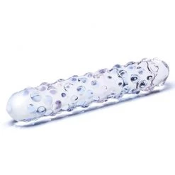 Electric Eel INC Dildos Purple Rose Nubby Glass Dildo