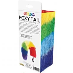 Hott Products Anal Sex Toys Rainbow Foxy Tail Stainless Steel Butt Plug