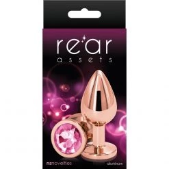 Ns Novelties INC Rear Assets Aluminum Plug With Gemstone 34 Ns Novelties INC Rear Assets Aluminum Plug With Gemstone