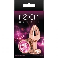 Ns Novelties INC Rear Assets Aluminum Plug With Gemstone 25 Ns Novelties INC Rear Assets Aluminum Plug With Gemstone