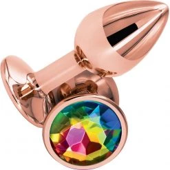 Ns Novelties INC Rear Assets Aluminum Plug With Gemstone 27 Ns Novelties INC Rear Assets Aluminum Plug With Gemstone