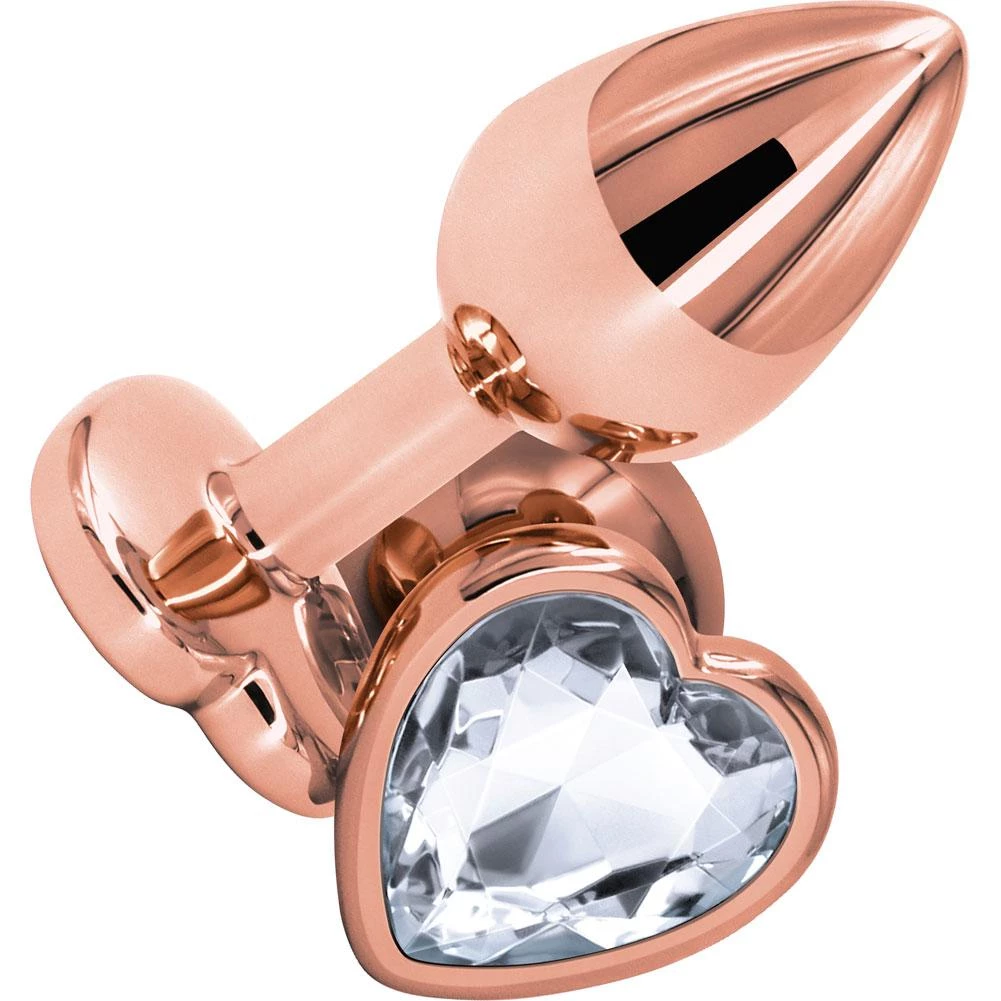 Ns Novelties INC Anal Sex Toys Rear Assets Aluminum Plug With Heart Gem 4 Ns Novelties INC Anal Sex Toys Rear Assets Aluminum Plug With Heart Gem