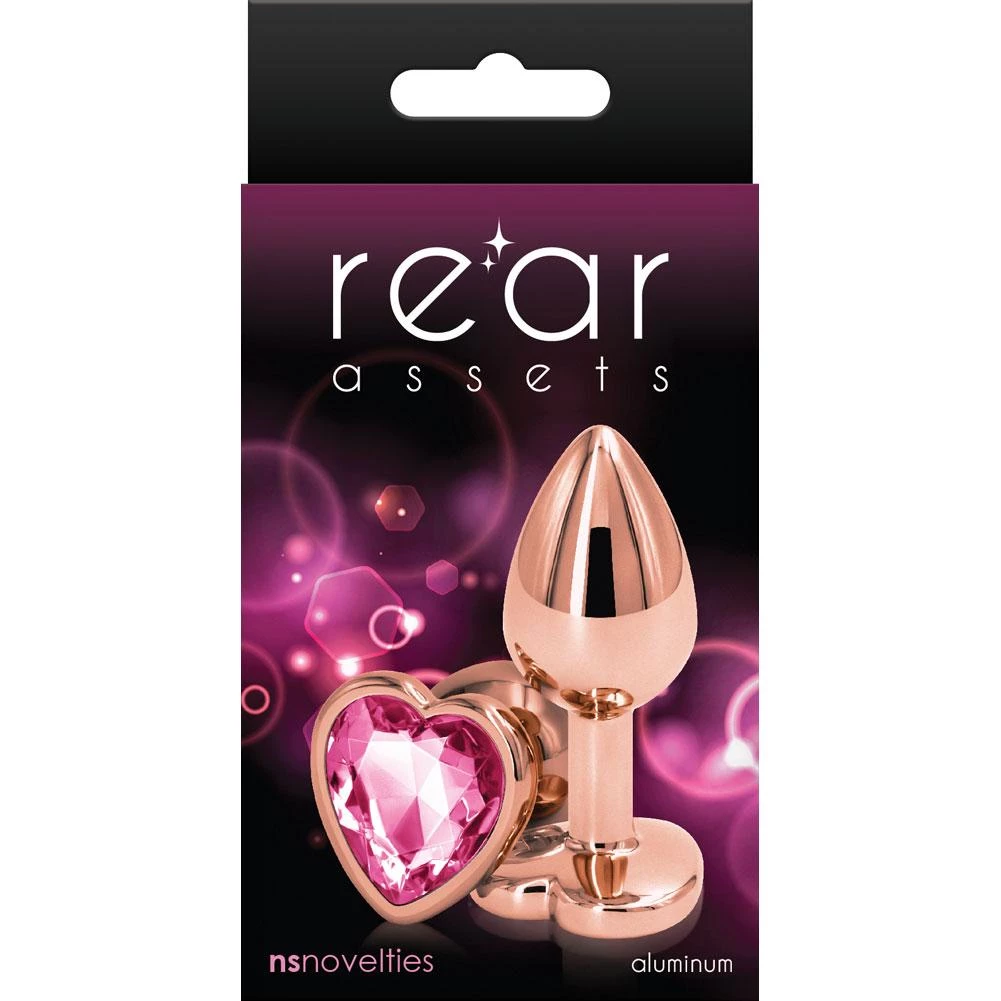 Ns Novelties INC Anal Sex Toys Rear Assets Aluminum Plug With Heart Gem 8 Ns Novelties INC Anal Sex Toys Rear Assets Aluminum Plug With Heart Gem