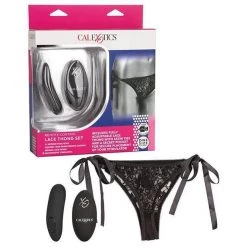 California Exotic Novelties Remote Control Lace Thong Set