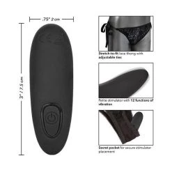 California Exotic Novelties Remote Control Lace Thong Set