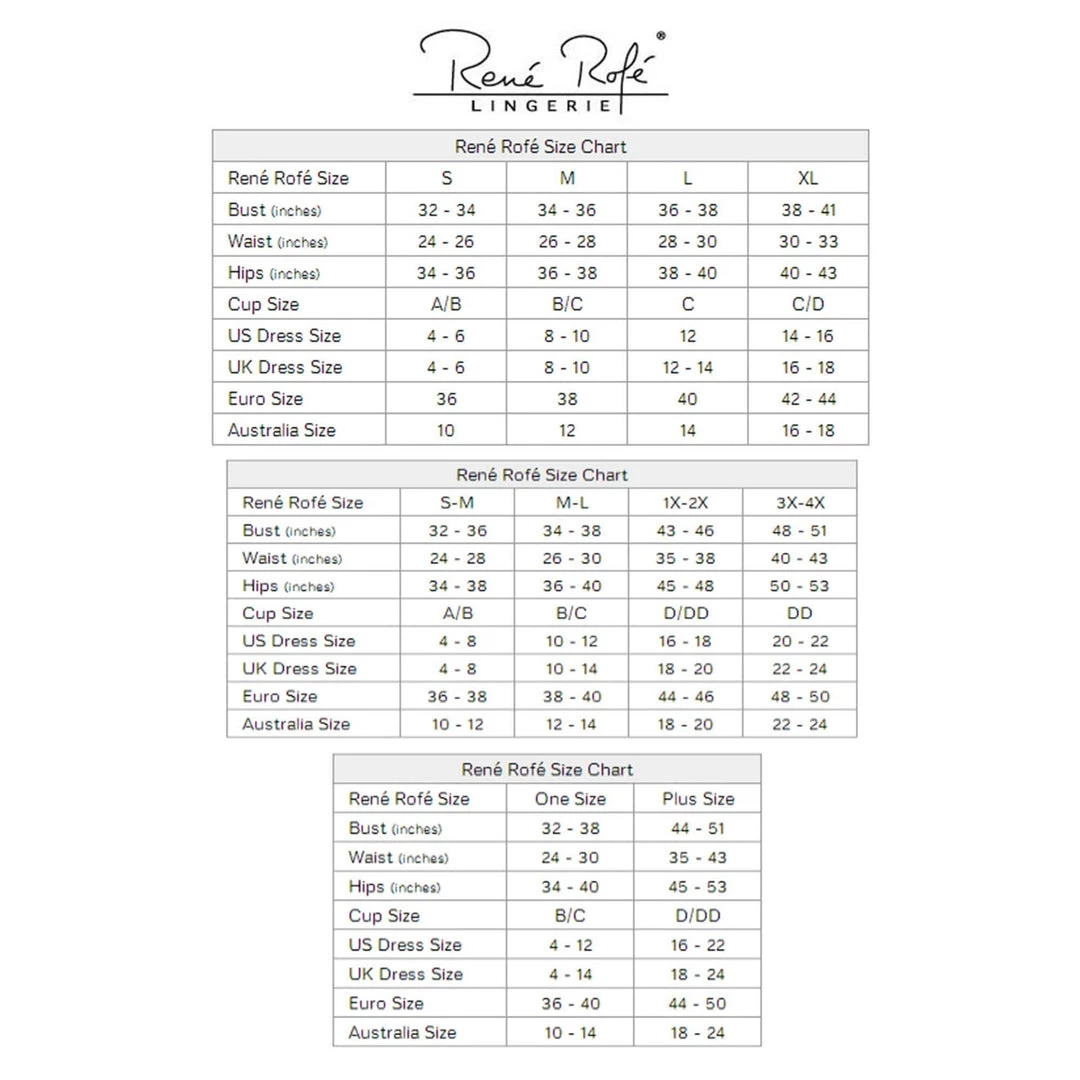 Lingerie Rene Rofe Deepest Desires 3pc Bra Set 14 Lingerie Rene Rofe Deepest Desires 3pc Bra Set