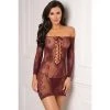 Rene Rofe Tie Breaker Long Sleeve Dress Lingerie