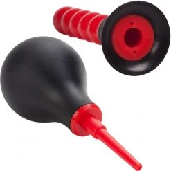 California Exotic Novelties Ribbed Anal Douche With Attachments Anal Sex Toys