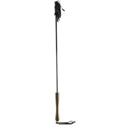 Rouge Group Ltd Rouge Leather Riding Crop With Wooden Handle
