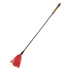 Rouge Group Ltd Rouge Leather Riding Crop With Wooden Handle