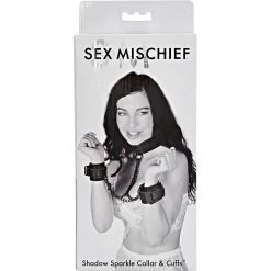 Sportsheets International Sex & Mischief Shadow Sparkle Collar & Cuffs