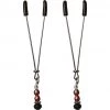 Sportsheets International Sexperiments Ruby Black Nipple Clips Bondage