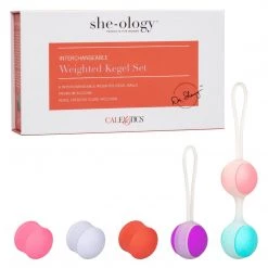 California Exotic Novelties She-Ology 6 Piece Kegel Set Ben Wa Balls 25 California Exotic Novelties She-Ology 6 Piece Kegel Set Ben Wa Balls