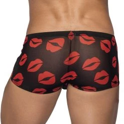 Comme Ci Comme Ca Sheer Lips Mini Short Men's Lingerie