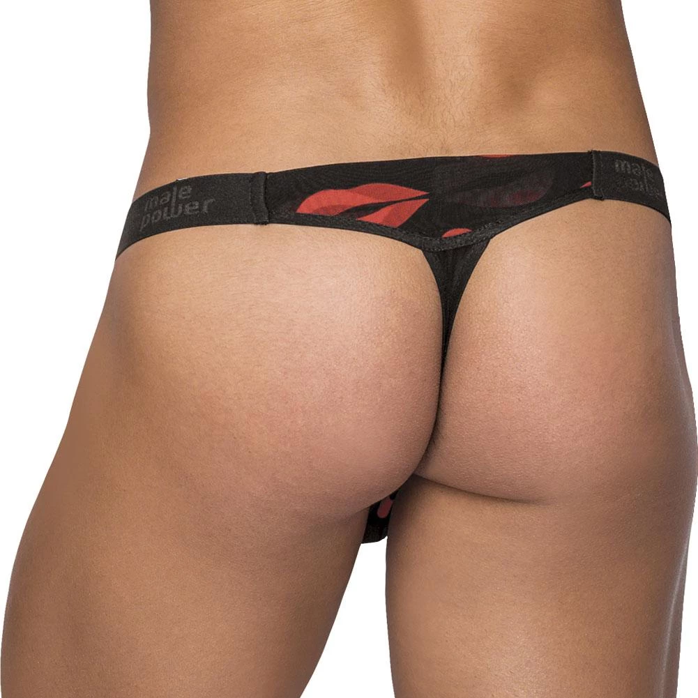 Comme Ci Comme Ca Sheer Lips Thong 6 Comme Ci Comme Ca Sheer Lips Thong