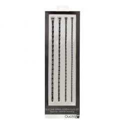 Shots America LLC Bondage Shots Ouch Beginner Urethral Sounding Silicone Spiral Screw Plug Set