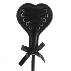 Shots America LLC Bondage Shots Ouch Large Heart Crop With Black Lace