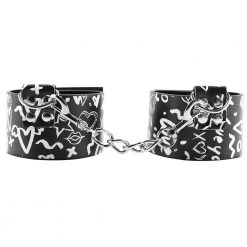 Shots America LLC Bondage Shots Ouch Printed Ankle Cuffs