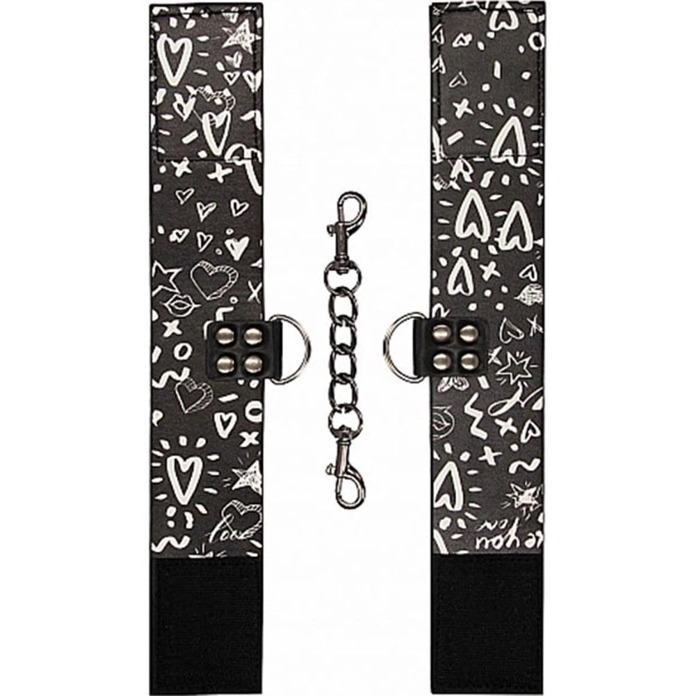 Shots America LLC Shots Ouch Printed Hand Cuffs Love Street Art Fashion 5 Shots America LLC Shots Ouch Printed Hand Cuffs Love Street Art Fashion