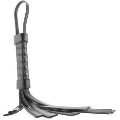 Shots America LLC Shots Ouch Skulls And Bones Bonded Leather Whip