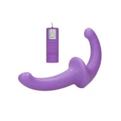 Shots America LLC Shots Ouch Vibrating Silicone Strapless Strap-on