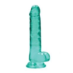 Shots America LLC Shots Realrock Realistic Crystal Clear Dildo With Balls