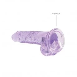 Shots America LLC Shots Realrock Realistic Crystal Clear Dildo With Balls