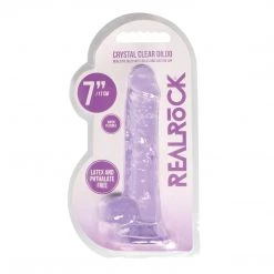 Shots America LLC Shots Realrock Realistic Crystal Clear Dildo With Balls