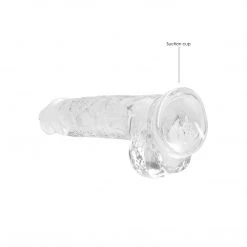 Shots America LLC Shots Realrock Realistic Crystal Clear Dildo With Balls