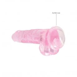 Shots America LLC Shots Realrock Realistic Crystal Clear Dildo With Balls