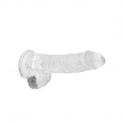 Shots America LLC Shots Realrock Realistic Crystal Clear Dildo With Balls