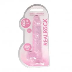 Shots America LLC Shots Realrock Realistic Crystal Clear Dildo With Balls