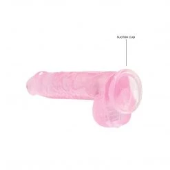 Shots America LLC Shots Realrock Realistic Crystal Clear Dildo With Balls