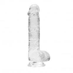 Shots America LLC Shots Realrock Realistic Crystal Clear Dildo With Balls