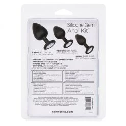 California Exotic Novelties Anal Sex Toys Silicone Gem Anal Kit