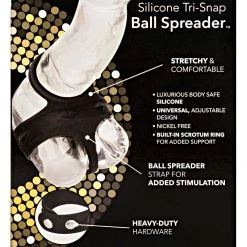 California Exotic Novelties Silicone Tri Snap Ball Spreader