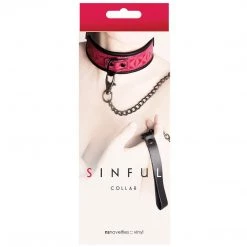 Ns Novelties INC Bondage Sinful Collar With Leash
