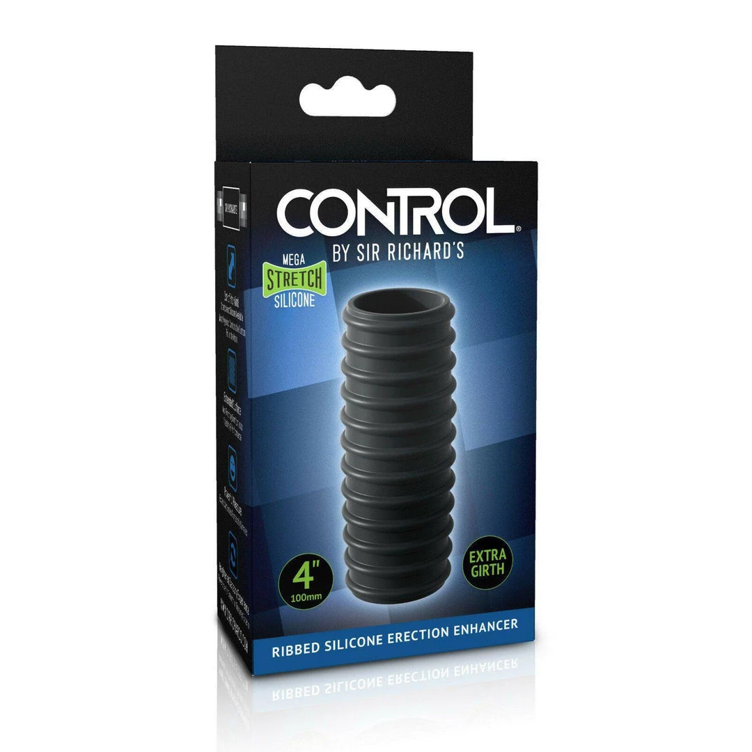 Sir Richards Control Ribbed Black Penis Sleeve Wellness 8 Sir Richards Control Ribbed Black Penis Sleeve Wellness
