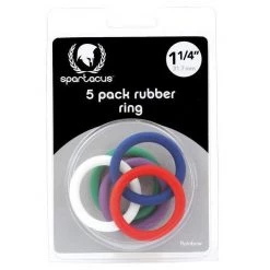Cock Rings Spartacus 1.25 Inch Rubber Cock Ring Set