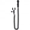 Spartacus Adjustable Alligator Nipple Clamps With Black Chain Bondage