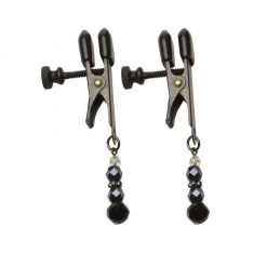 Spartacus Adjustable Broad Tip Beaded Clamps Bondage