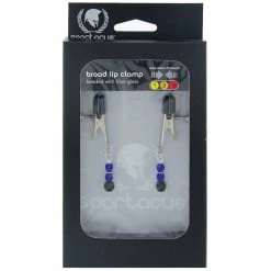 Spartacus Adjustable Broad Tip Beaded Nipple Clamps Bondage