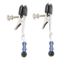 Spartacus Adjustable Broad Tip Beaded Nipple Clamps Bondage