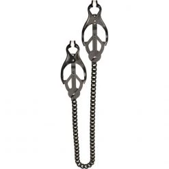 Spartacus Butterfly Style Endurance Clamp With Black Link Chain