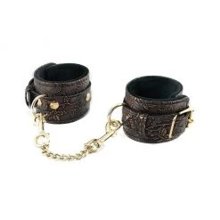 Spartacus Faux Fur Lined Wrist Restraint Cuffs